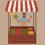 Logo pour les personnages « Commerçant Homme »